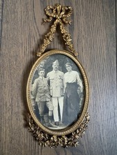 CADRE ANCIEN PHOTO EN BRONZE