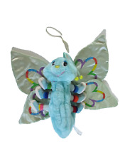 10⚜Ancienne Peluche Chenille Papillon Lots a lots a Leggggggs 1984 Vintage 32 Cm