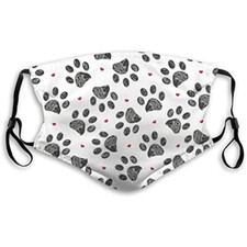Masque tissu de protection Lavable Réutilisable Adulte - Empreintes de pattes