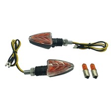 Kit Couple De Clignotants Carbone Look Tige Courte Homologués Yamaha DT 50