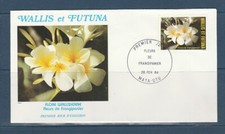 Wallis et Futuna  enveloppe 1er jour  nature flore fleur de frangipanier   1984