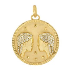 0.37Cts Diamant Zodiaque Signe