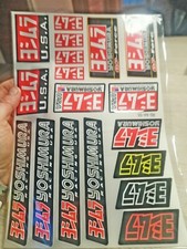 Autocollant  YOSHIMURA REPLICA CASQUES RACING STICKERS  moto REFi7