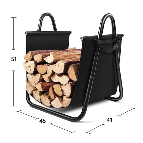 Rangement bois acier et - acier,