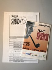 Exposition TOUT SIMENON 1993 - Catalogue, documents, Flyers