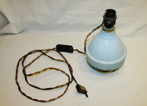 Pied lampe opaline bleu - en,