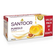 6 x savon de bain Santoor
