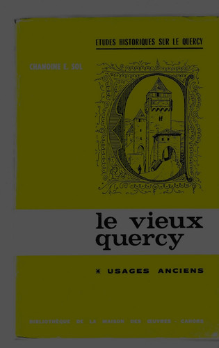 Sol vieux quercy usages - -, le