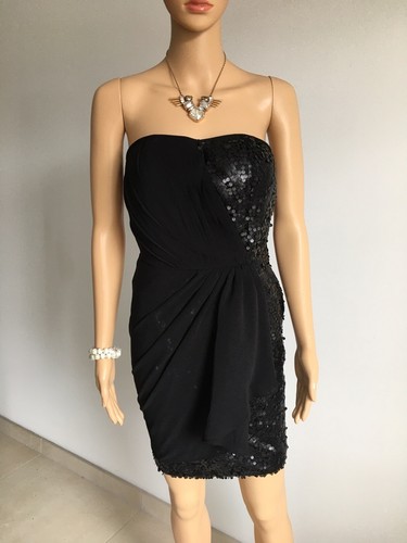 Robe noire avec sequins - , morgan