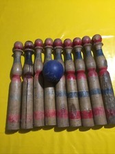 Ancien Jeu De Quilles 32 Cm