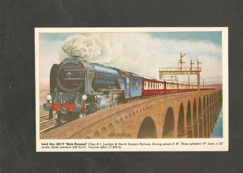 Postcard locomotive bois - postcard,