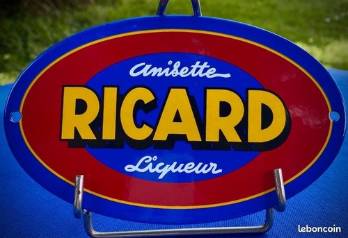 Plaque ricard ovale email - ovale,