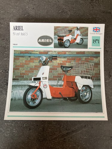 Carte fiche moto - moto, collection