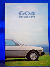 Peugeot 604 1979  brochure CATALOGUE prospekt original Benelux 20p