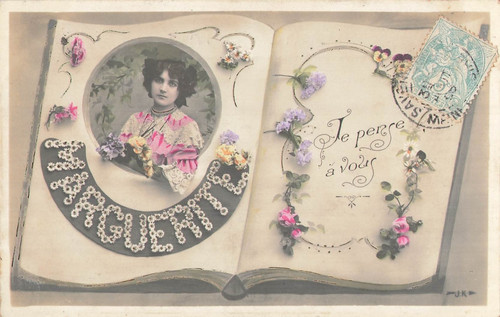 Livre ouvert marguerite - livre, je