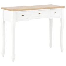 Coiffeuse bois blanche avec