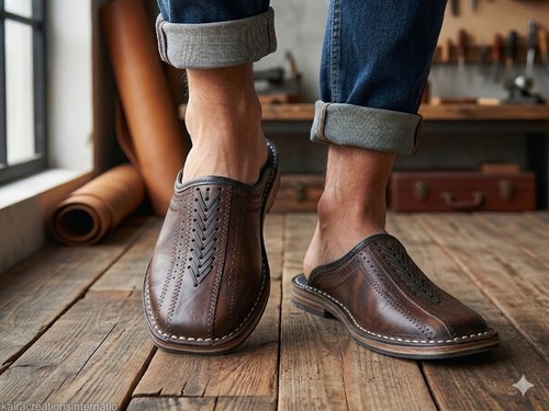 Sabots pour hommes - , cuir
