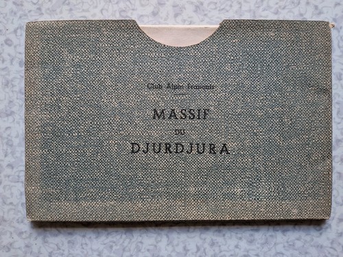 Carte massif djurdjura - massif, du