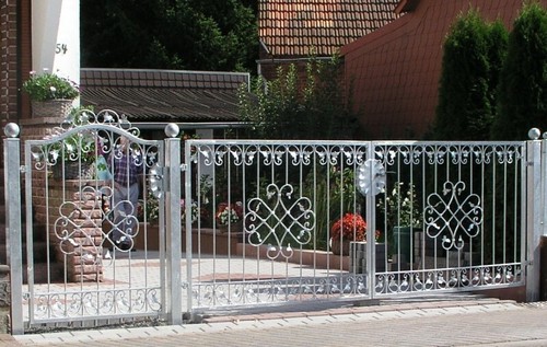 Portail jardin métal - portail, de