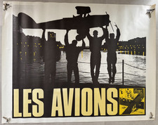 Affiche ORIGINALE de concert LES AVIONS