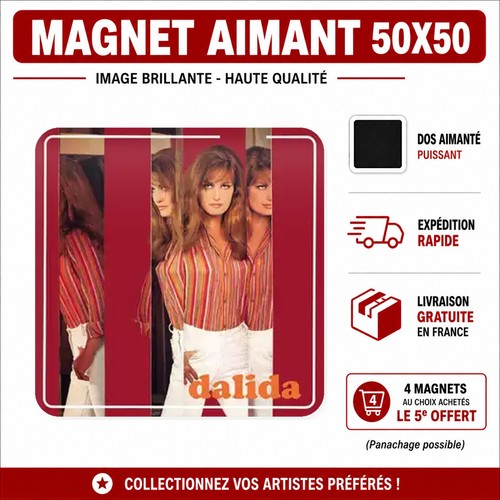 Magnet dalida 5x5 cm - magnet,
