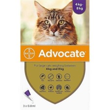 ADVO CHAT ANTIPARASITAIRE COMPLET (CHAT 4-8KG) BOITE DE 3 PIPETES DE 0.8ML