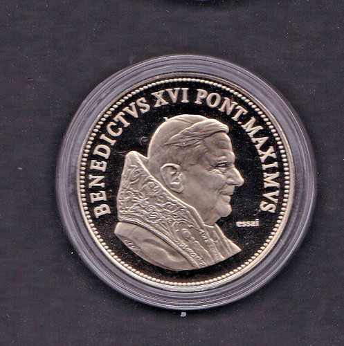 Medaille vatican pape benoit - pape,