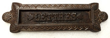 Trappe de Boîte aux Lettres à Clapet en Fonte pour Porte de Maison 23x68 Vintage