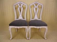 2 CHAISES CHIPPENDALE/ LOUIS