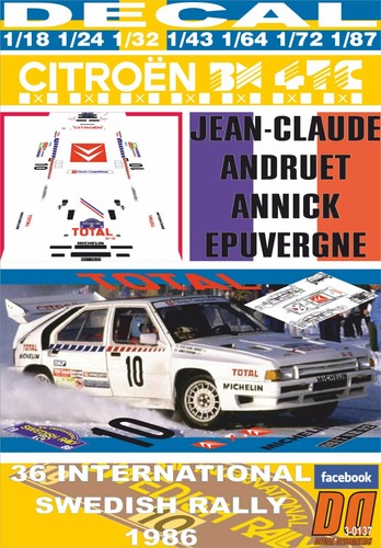 Decal citroen bx4tc - bx4tc, j-c