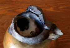 Raku porte encens porte bougie coupelle terre sigillée signé terra sigillata 