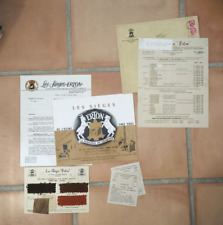 CATALOGUE SIEGES ERTON PARIS 1947 - FAUTEUIL CLUB - BRIDGE - ECHANTILLONS TISSUS