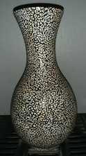Vase bois laqué et - bois,