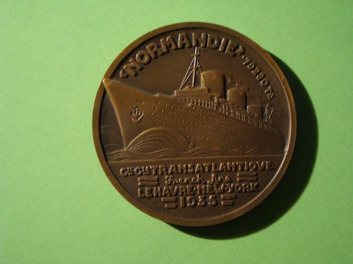 Médaille paquebot normandie - médaille,