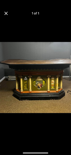 Wooden handcrafted antique