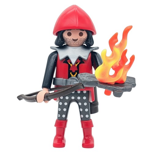 Playmobil archer rouge noir - archer, rouge/noir