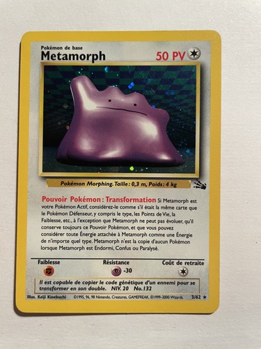 Carte pokémon metamorph - pokémon, :