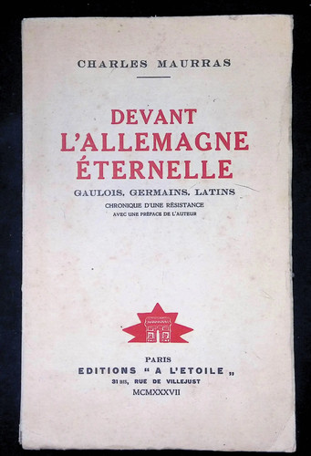 Charles maurras devant - maurras,,
