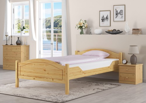 Lit simple large pin - , massif