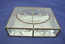 VINTAGE GLASS DRESSER TRAY