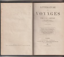 Littérature et voyages de J.J. Ampère (Scandinave...) 1863 Didier Relié Bon Etat