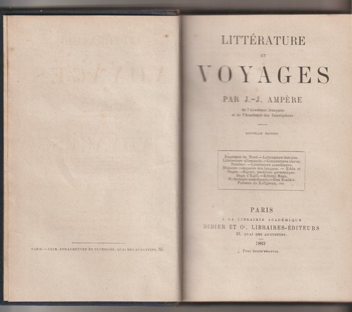 Littérature voyages de - voyages,