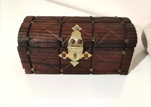 Coffret bois forme de - en,
