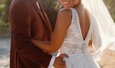 Robe de mariée resplendissante blanche princesse très bon étatPronovias