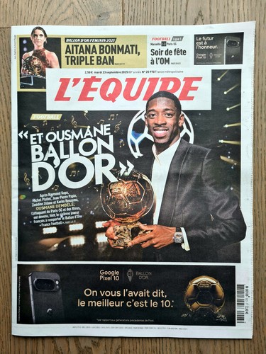Equipe 23 09 2025 - l'equipe, 23/09/2025
