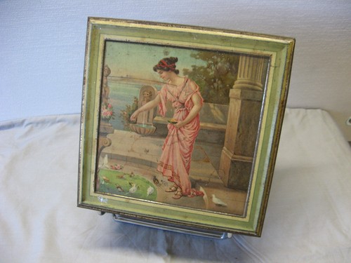 Ancienne boite biscuit - boite, à