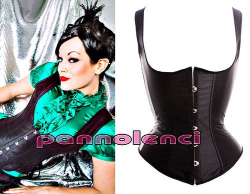 Corset bustier noir panciotto - corset,