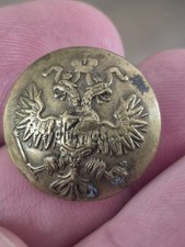 ANCIEN BOUTON MILITAIRE RUSSE XIX EME? AIGLE BICEPHALE