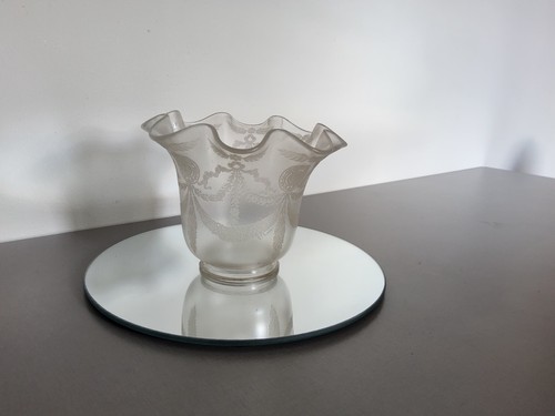 Ancienne tulipe lampe - ancienne,