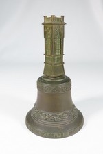 F.CAUSARD ANCIENNE JOLIE CLOCHE EN BRONZE OFFICE STRASBOURG COLMAR XIX ème